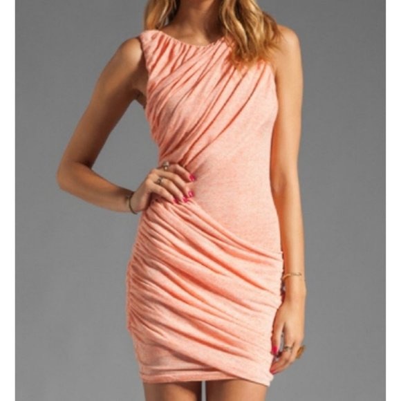 Alice & Olivia Peach Mini Dress - Picture 1 of 4